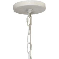 Petals 5 Light 24 Inch White Gesso Chandelier Ceiling Light -Lighting Store 5peta chwh 2 1