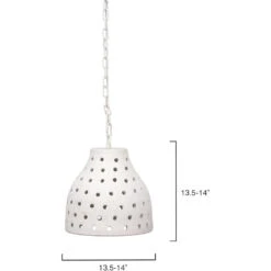 Porous 1 Light 11.75 Inch Textured Matte White Pendant Ceiling Light -Lighting Store 5poro lgwh 6 1