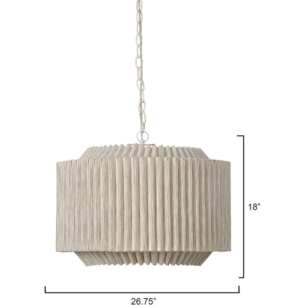 Theory 4 Light 26.75 Inch Off-White Chandelier Ceiling Light 5 Theory 4 Light 26.75 Inch Off-White Chandelier Ceiling Light - Image 3
