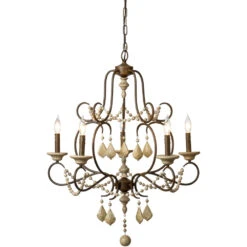 Yellowstone 5 Light 29 Inch Rust And Natural Chandelier Ceiling Light 12 Yellowstone 5 Light 29 Inch Rust And Natural Chandelier Ceiling Light -Lighting Store 5yell natu 4 1
