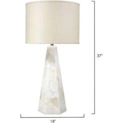 Borealis 37 Inch 150.00 Watt Alabaster Table Lamp Portable Light, Hexagon 8 Borealis 37 Inch 150.00 Watt Alabaster Table Lamp Portable Light, Hexagon -Lighting Store 9borehexalab 5