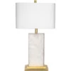 Caesar 27 Inch 100.00 Watt White & Gold Leaf Table Lamp Portable Light 1 Caesar 27 Inch 100.00 Watt White & Gold Leaf Table Lamp Portable Light -Lighting Store 9caesartlwhg
