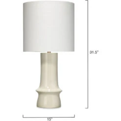 Crest 31.5 Inch 150.00 Watt Eggshell Ceramic Table Lamp Portable Light -Lighting Store 9cresttlegg 2 1