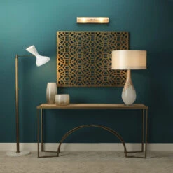 Dewdrop 35 Inch 150.00 Watt Gold Ombre Table Lamp Portable Light -Lighting Store 9dewdroptlgo 2