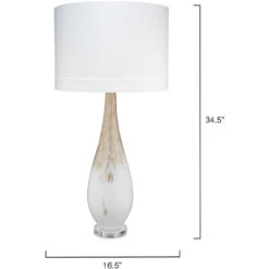Dewdrop 35 Inch 150.00 Watt Gold Ombre Table Lamp Portable Light -Lighting Store 9dewdroptlgo 5
