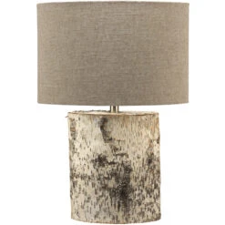 Forrester 26 Inch 150.00 Watt Birch Veneer Table Lamp Portable Light