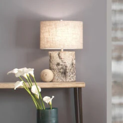 Forrester 26 Inch 150.00 Watt Birch Veneer Table Lamp Portable Light 7 Forrester 26 Inch 150.00 Watt Birch Veneer Table Lamp Portable Light -Lighting Store 9forrbiov255 8