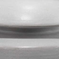 Foundation 22 Inch 100.00 Watt Matte Frosted Grey Ceramic Table Lamp Portable Light -Lighting Store 9foundgrey 1