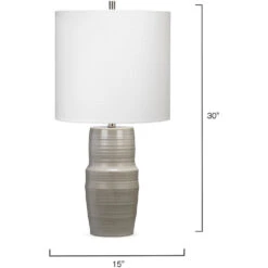 Goodman 30 Inch 100.00 Watt Grey Table Lamp Portable Light -Lighting Store 9goodmangrey 5