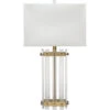 Grammercy 28 Inch 150.00 Watt Acrylic & Antique Brass Table Lamp Portable Light -Lighting Store 9grammertlab