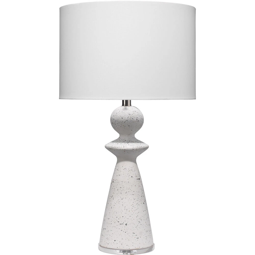 Guardian 27 Inch 150.00 Watt White Speckled Terrazzo Table Lamp Portable Light 3 Guardian 27 Inch 150.00 Watt White Speckled Terrazzo Table Lamp Portable Light