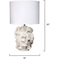 Helios 30.5 Inch 150.00 Watt White Table Lamp Portable Light -Lighting Store 9heliostlwh 2