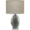 Hermosa 21 Inch 100.00 Watt Teal Ceramic Table Lamp Portable Light -Lighting Store 9hermted216p