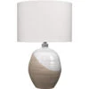 Hillside 27 Inch 150.00 Watt White & Natural Ceramic Table Lamp Portable Light 2 Hillside 27 Inch 150.00 Watt White & Natural Ceramic Table Lamp Portable Light -Lighting Store 9hillsidewh