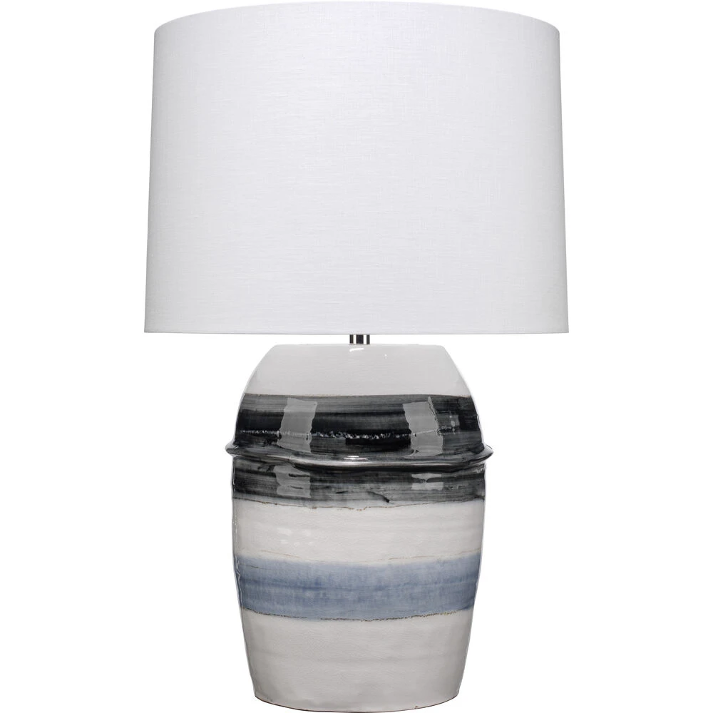 Horizon Striped 32 Inch 150.00 Watt Grey / Black / White Ceramic Table Lamp Portable Light 3 Horizon Striped 32 Inch 150.00 Watt Grey / Black / White Ceramic Table Lamp Portable Light
