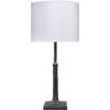 Humble 32 Inch 150.00 Watt Textured Charcoal Plaster Table Lamp Portable Light -Lighting Store 9humbletlcha