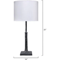 Humble 32 Inch 150.00 Watt Textured Charcoal Plaster Table Lamp Portable Light 9 Humble 32 Inch 150.00 Watt Textured Charcoal Plaster Table Lamp Portable Light -Lighting Store 9humbletlcha 2