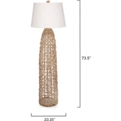 Kauai 73.5 Inch 150.00 Watt Natural Floor Lamp Portable Light -Lighting Store 9kauifloorna 2 1