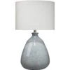 Levi 28.5 Inch 150.00 Watt Washed Blue Reactive Glaze Ceramic Table Lamp Portable Light -Lighting Store 9levitlblue