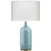 Madeline 26 Inch 150.00 Watt Blue Ceramic Table Lamp Portable Light -Lighting Store 9madebld131m