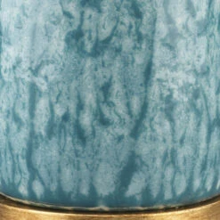 Madeline 26 Inch 150.00 Watt Blue Ceramic Table Lamp Portable Light -Lighting Store 9madebld131m 1