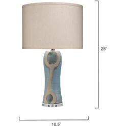 Maryln 28 Inch 150.00 Watt Blue / Black / Natural Table Lamp Portable Light -Lighting Store 9marylntlbl 5