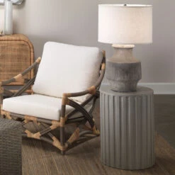 Masonry 27 Inch 150.00 Watt Grey Ceramic Table Lamp Portable Light -Lighting Store 9masogrd131c 5 1