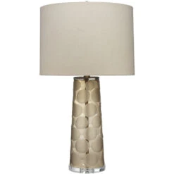 Pebble 27 Inch 150.00 Watt Taupe Table Lamp Portable Light