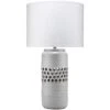 Perforated 36 Inch 150.00 Watt Matte Frosted Grey Table Lamp Portable Light