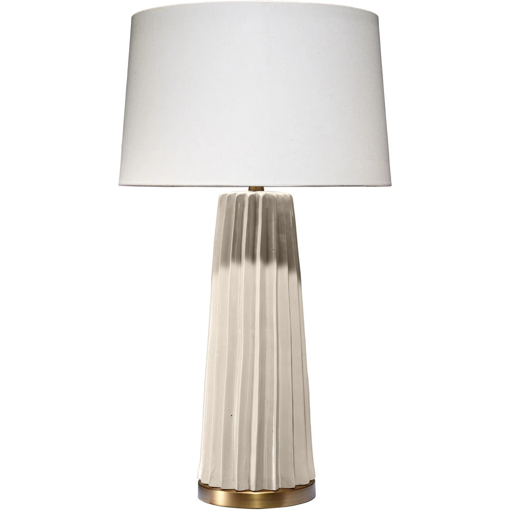 Pleated 32.25 Inch 150.00 Watt Cream Table Lamp Portable Light 3 Pleated 32.25 Inch 150.00 Watt Cream Table Lamp Portable Light