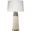 Pleated 32.25 Inch 150.00 Watt Cream Table Lamp Portable Light -Lighting Store 9pleatedtlcr
