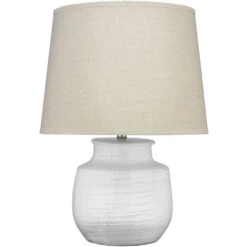 Trace 26 Inch 150.00 Watt White Table Lamp Portable Light