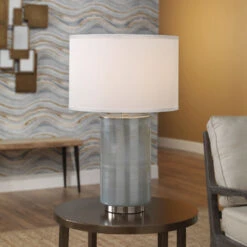 Vapor 24 Inch 150.00 Watt Opal Table Lamp Portable Light -Lighting Store 9vapomdopal 8 1