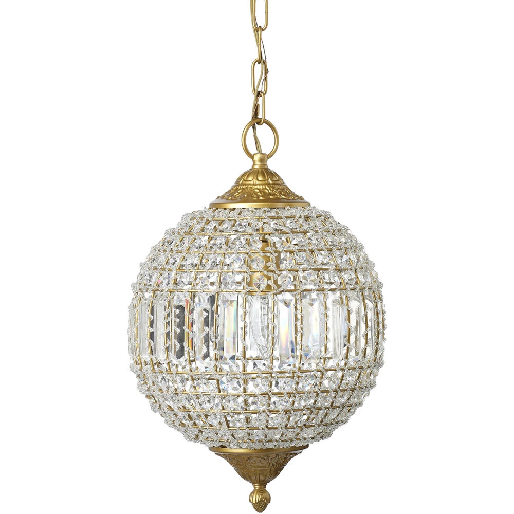 Crystal Orb Pendant Ceiling Light 3 Crystal Orb Pendant Ceiling Light