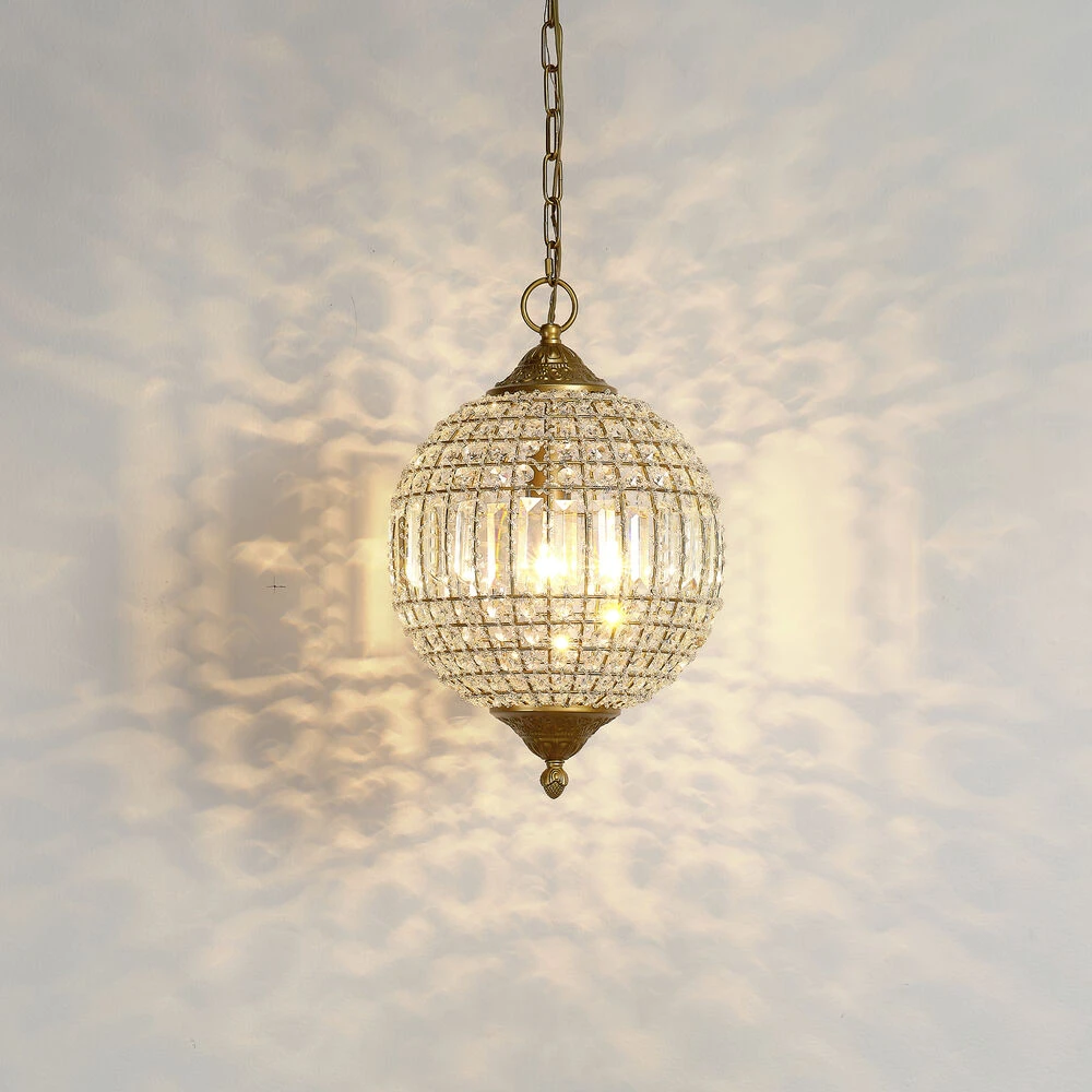 Crystal Orb Pendant Ceiling Light 4 Crystal Orb Pendant Ceiling Light - Image 2