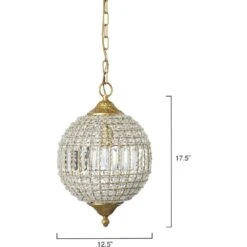 Crystal Orb Pendant Ceiling Light 10 Crystal Orb Pendant Ceiling Light -Lighting Store ls5crystclag 2 1
