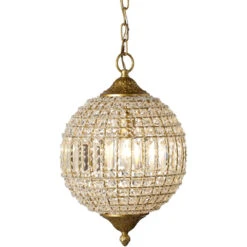 Crystal Orb Pendant Ceiling Light 12 Crystal Orb Pendant Ceiling Light -Lighting Store ls5crystclag 4 1
