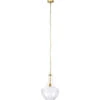 Sutton 1 Light 13 Inch Clear Pendant Ceiling Light