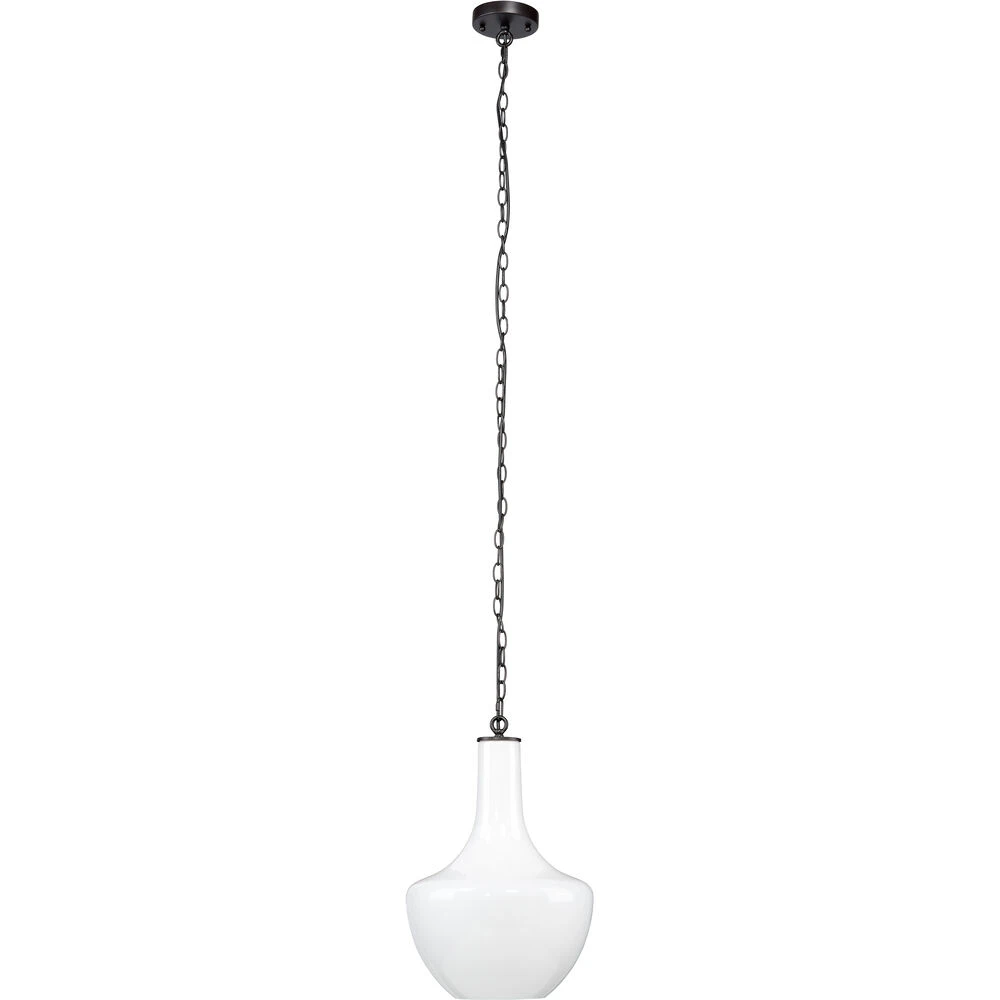 Sutton 1 Light 13 Inch White Pendant Ceiling Light 3 Sutton 1 Light 13 Inch White Pendant Ceiling Light