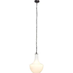 Sutton 1 Light 13 Inch White Pendant Ceiling Light 14 Sutton 1 Light 13 Inch White Pendant Ceiling Light -Lighting Store ls5suttonwh 5 1