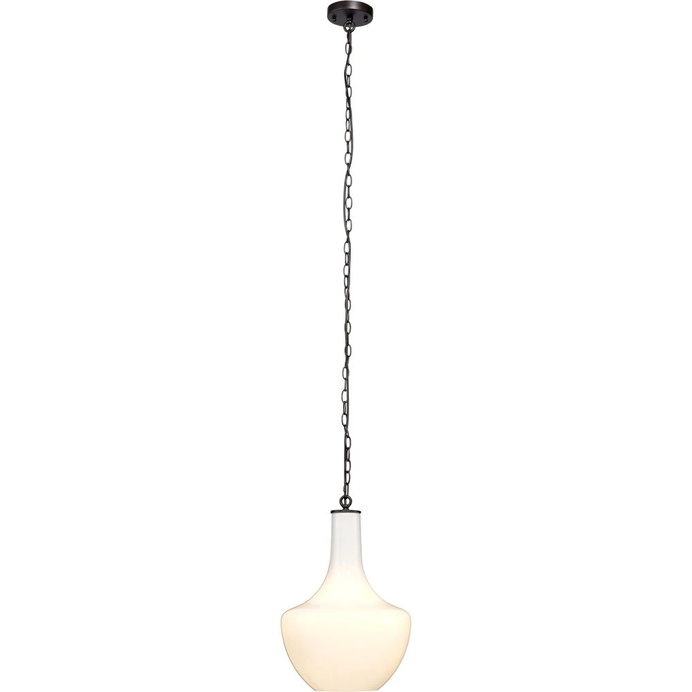 Sutton 1 Light 13 Inch White Pendant Ceiling Light 8 Sutton 1 Light 13 Inch White Pendant Ceiling Light - Image 6