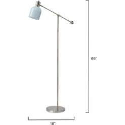 Draft 69 Inch 25.00 Watt Blue Floor Lamp Portable Light -Lighting Store ls9draftflbl 2