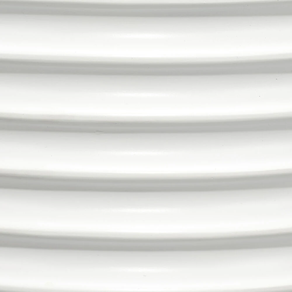 Furrowed 23 Inch 150.00 Watt White Table Lamp Portable Light 6 Furrowed 23 Inch 150.00 Watt White Table Lamp Portable Light - Image 4